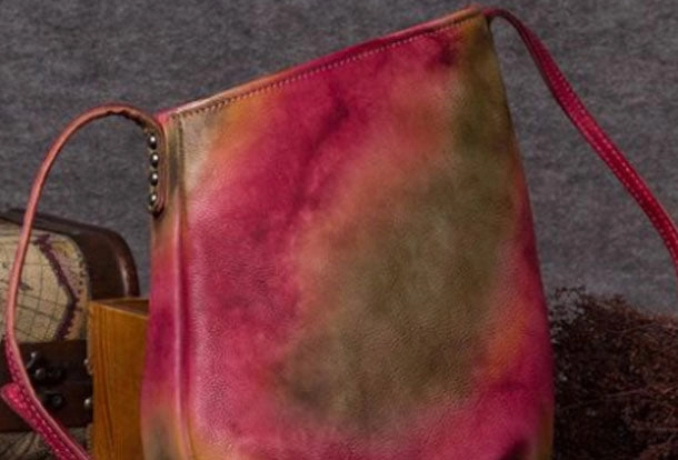 Soft Durable Design Genuine Leather Handbag Vintage Bucket Bag Crossbody Bag Shoulder Bag Purse For Women