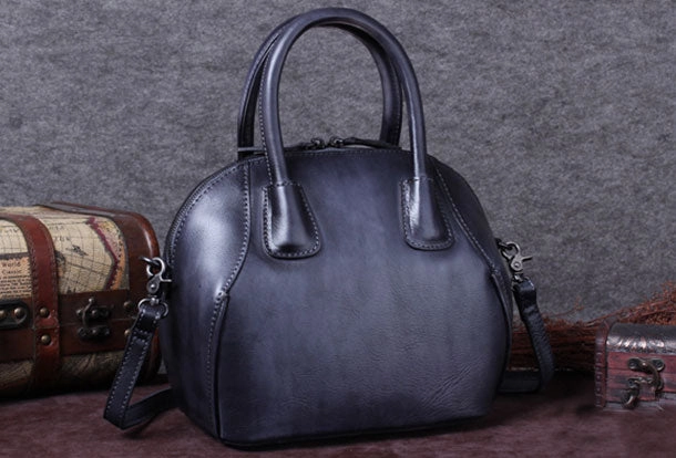 Genuine Leather Handbag Vintage Crossbody Bag Shoulder Bag Purse For Women Trendy Look Minimal Style
