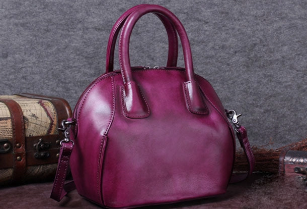 Genuine Leather Handbag Vintage Crossbody Bag Shoulder Bag Purse For Women Weekend Bag Everyday Carry