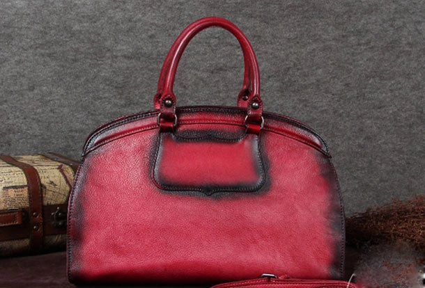 Genuine Leather Handbag Vintage Crossbody Bag Shoulder Bag Purse For Women Timeless Lifestyle