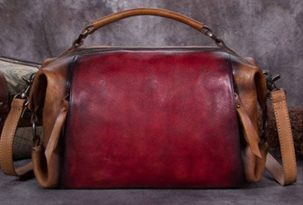 Genuine Leather Handbag Vintage Crossbody Bag Shoulder Bag Purse For Women Trendy designer clutch