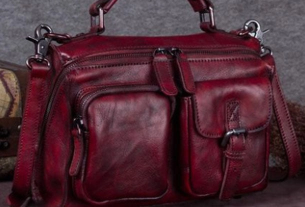 Travel Outfit Practical Storage Genuine Leather Handbag Vintage Messenger Bag Crossbody Bag Shoulder Bag Purse For Women