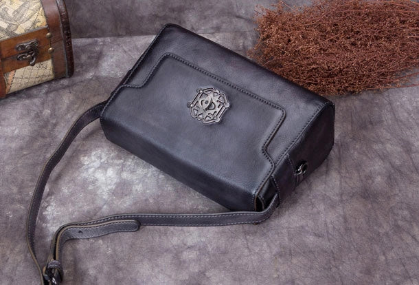 Everyday Carry Genuine Leather Handbag Vintage Satchel Bag Shoulder Bag Crossbody Bag Purse For Women