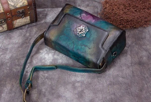 Office Ready Genuine Leather Handbag Vintage Satchel Bag Shoulder Bag Crossbody Bag Purse For Women