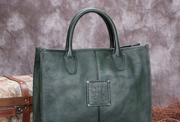 Genuine Leather Handbag Vintage Tote Bag Crossbody Bag Shoulder Bag Purse For Women Secure fit