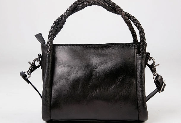 Genuine Leather Handbag Woven Crossbody Bag Shoulder Bag Purse For Women Essential Gear Fashion Weekend