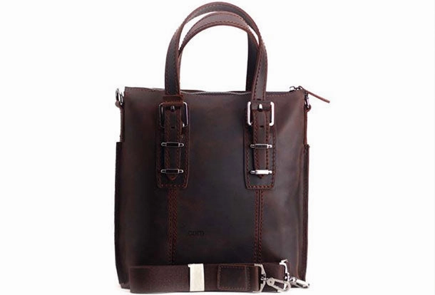 Stylish Design Versatile utility Genuine Leather Mens Cool Messenger Bag iPad Bag Chest Bag Bike Bag Cycling Briefcase Bag For Men
