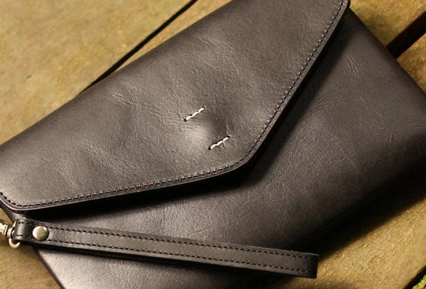 Functional Design Sustainable Choice Genuine Leather Mens Cool Messenger Bag iPad Bag Chest Bag Bike Bag Cycling Evelope Cluth Bag For Men