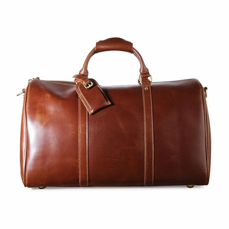 Light Touch Genuine Leather Mens Cool Weekender Bag Travel Bag Duffle Bags Overnight Bag Holdall Bag for men