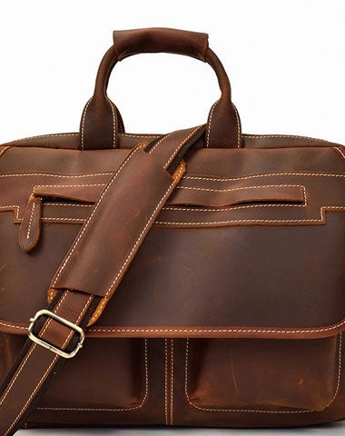 Modern Appeal Genuine Leather Messenger Bag Cool Chest Bag Crossbody Bag Travel Bag Hiking Bag for men