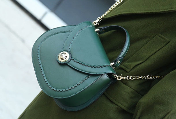 Genuine Leather round crossbodybag handbag shoulder bag for women leather bag Trendy Everyday Urban Carry