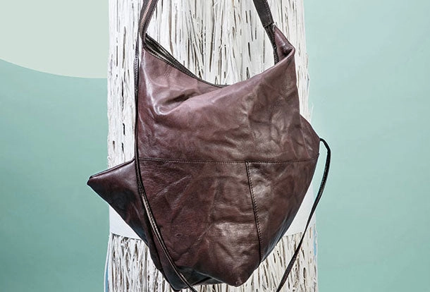 High Fashion Classic Craft Genuine Leather Unique Handmade Handbag Tote Geometric Shoulder Bag Purse For Women Leather Shopper Bag