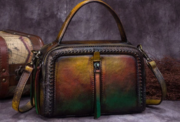 Vintage Leather Handbag Tassel Shoulder Bag Crossbody Bag Purses For Women Daily Essential Comfort Everyday