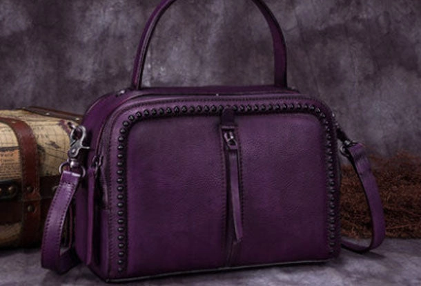 Vintage Leather Handbag Tassel Shoulder Bag Crossbody Bag Purses For Women Summer Trend