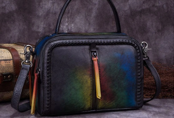 Vintage Leather Handbag Tassel Shoulder Bag Crossbody Bag Purses For Women Luxury Essential Urban Edge