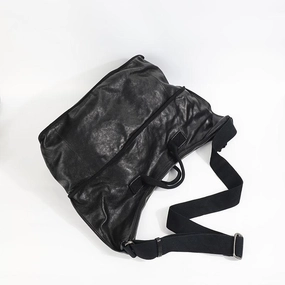 Casual Black Leather Mens 15 inches Tote Side Bag Large Messenger Bag Brown Tote Handbag Courier Bag for Men Soft Touch