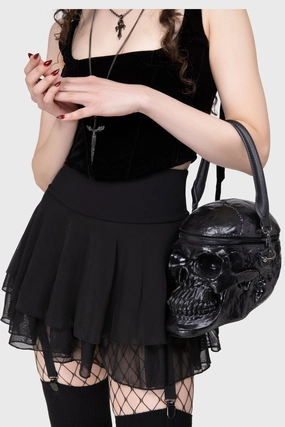 Grave Digger Skull Handbag [B] Suede Touch