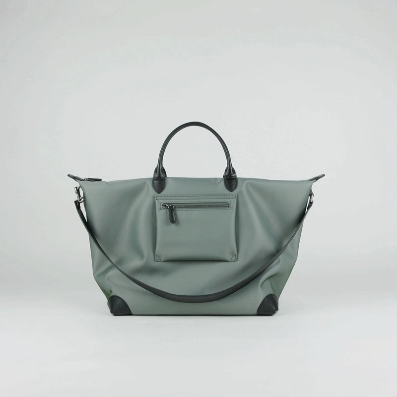 Gray Womens Nylon Shoulder Totes Gray Womens Nylon Shoulder Handbag Nylon Handbag Purse for Ladies Urban Minimalist