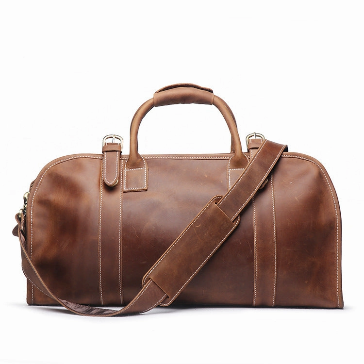 All Season Gear Airport Friendly Vintage Cool Leather Mens Weekender Bag Travel Bag Duffle Bag