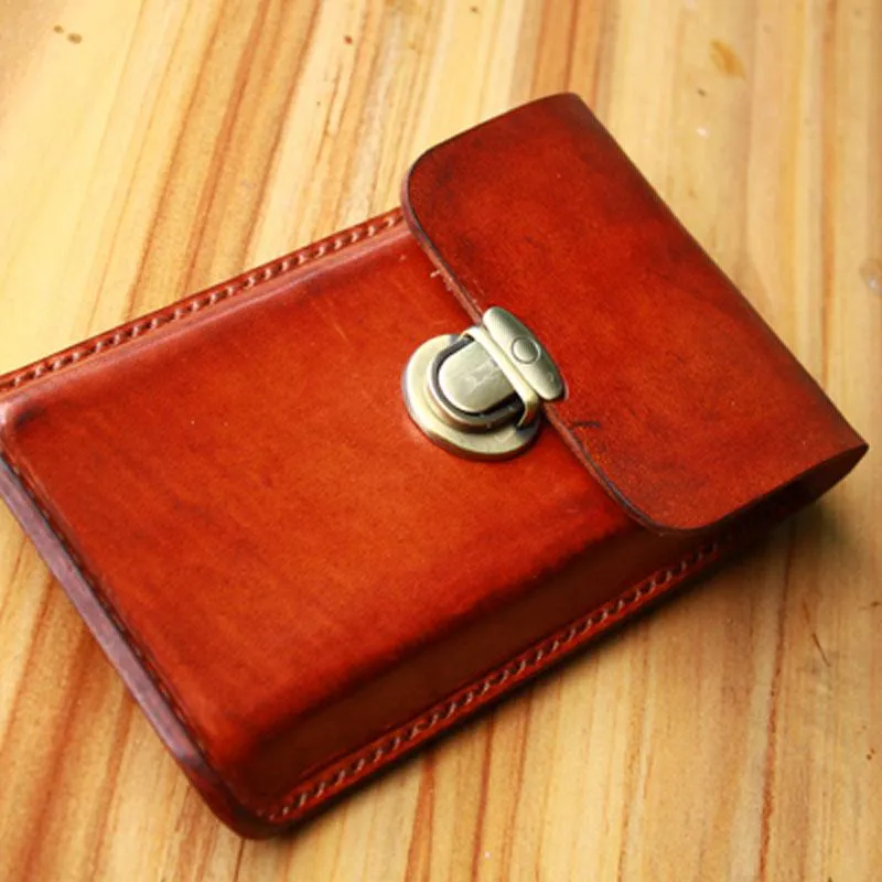Classic leather money pouch Handmade Cool Leather Belt Pouch Mens Waist Bag Cell Phone Holsters for Men