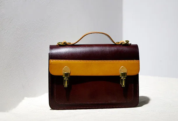 Handmade Leather bag for women leather shoulder bag crossbody bag Practical Shoulder