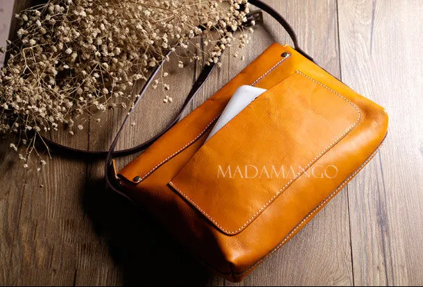 Handmade Leather bag for women leather shoulder bag crossbody bag Adjustable Strap