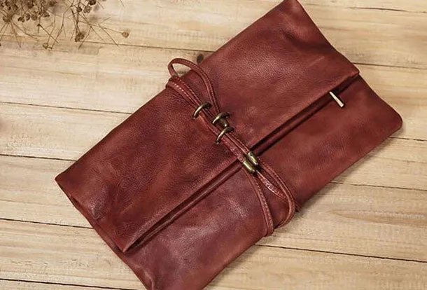 Urban Gear Handmade Leather clutch purse shoulder bag for women leather crossbody bag
