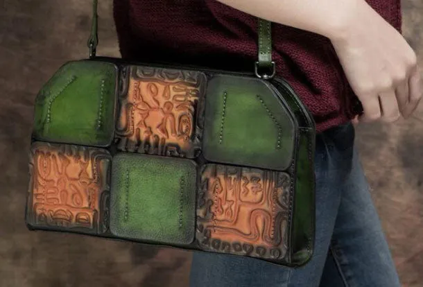 Handmade Leather crossbody purse shoulder bag for women leather Fashion Accessory Easy Organization