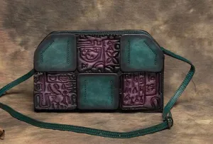 Handmade Leather crossbody purse shoulder bag for women leather Designer Look