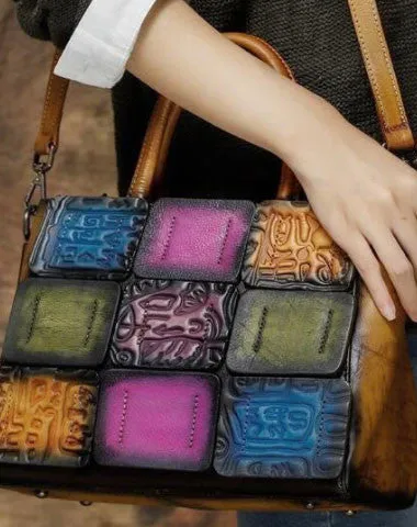 Easy Carry Handle Modern Everyday Handmade Leather crossbody purse shoulder bag for women leather messenger bag