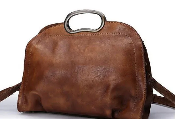 Handmade Leather handbag purse shoulder bag for women leather shopper bag Contemporary Feel