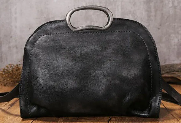 Handmade Leather handbag purse shoulder bag for women leather shopper bag Elegant Office