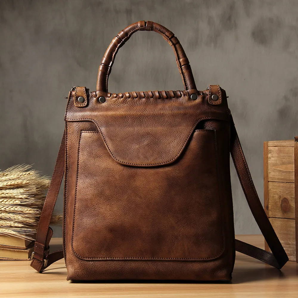 Handmade Leather handbag purse shoulder bag for women leather shopper bag Sleek Look Everyday Look