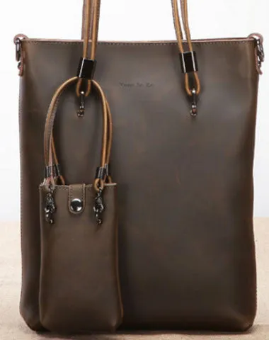 Shoulder Carry Sophisticated Street Handmade Leather handbag shoulder bag large tote for women leather shopper bag