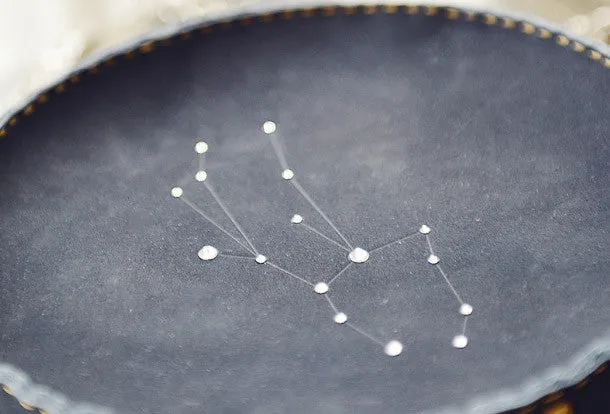 Handmade Leather round bag shoulder bag constellation women leather crossbody bag Daily Essentials Eco-Conscious Choice