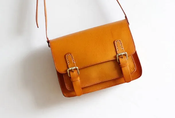 Lightweight Fashion Effortless Style Handmade Leather satchel bag for women leather shoulder bag crossbody bag