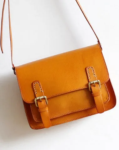 Minimalist Design Handmade Leather satchel bag for women leather shoulder bag crossbody bag