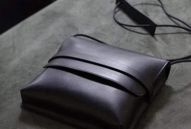 Handmade Leather shoulder bag black tassel for women leather crossbody bag Perfect Gift