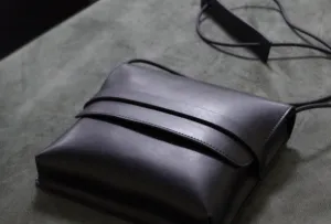 Handmade Leather shoulder bag black tassel for women leather crossbody bag Multipurpose Bag