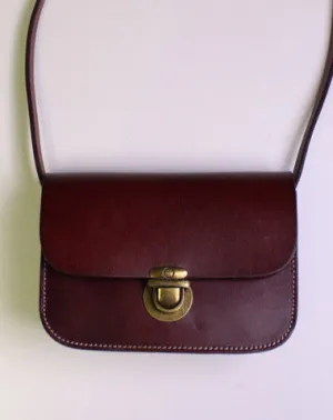 Handmade Leather shoulder bag black vintage for women leather crossbody bag Casual Utility Urban Function