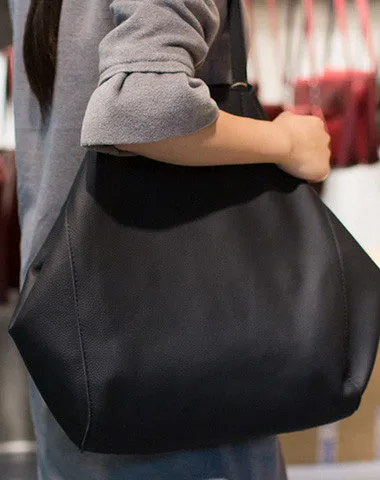 Handmade Leather vintage Big Large tote bag coffee black for women leather shoulder bag Urban Traveler