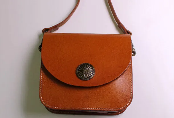 Handmade Leather Womens Satchel bag Shoulder bag leather crossbody bag for women Everyday Carry Compact Size