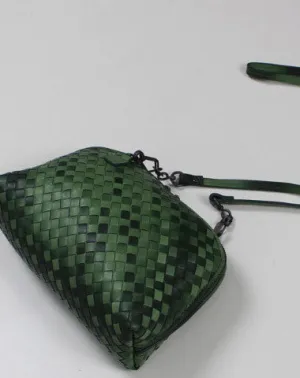 Handmade sheepskin Leather braided bag shoulder bag for women leather crossbody bag Elegant Finish Sophisticated Design