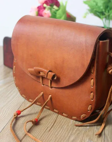 Everyday Fashion Handmade shoulder bag leather Satchel School crossbody Shoulder Bag for women