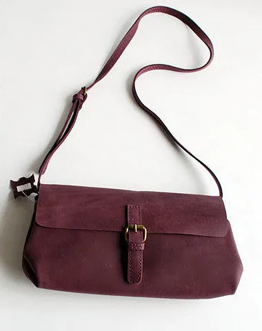 Handmade vintage rustic red leather crossbody messenger Shoulder Bag for women Functional Carry