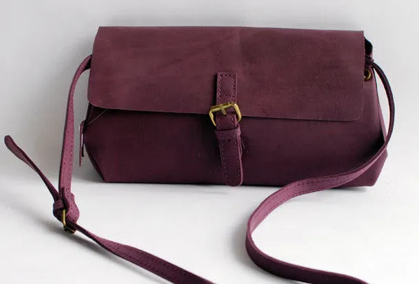 Handmade vintage rustic red leather crossbody messenger Shoulder Bag for women Everyday Wear Timeless elegance