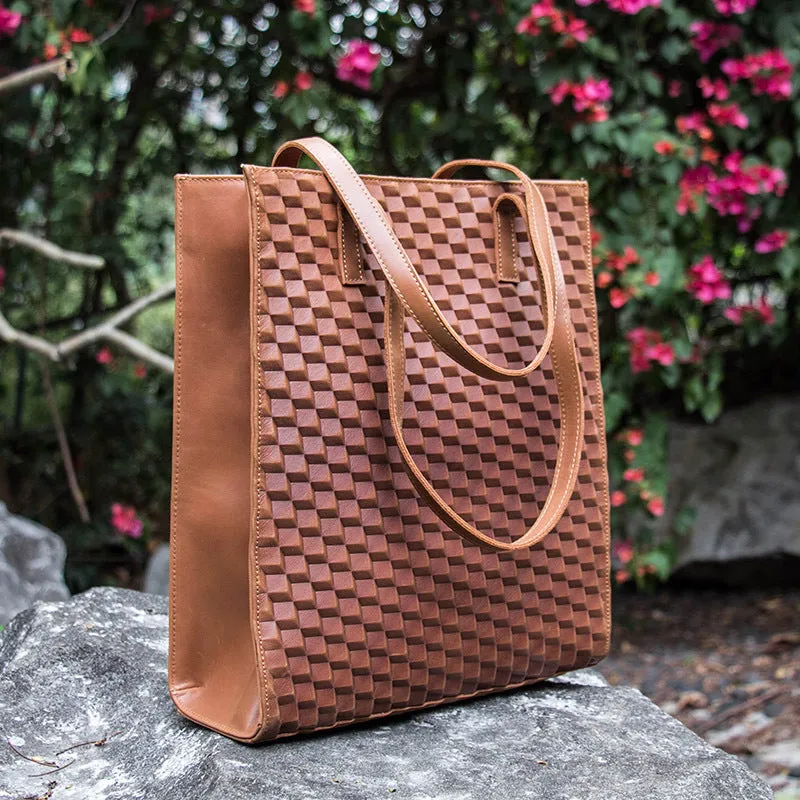 Portable Organizer Handmade vintage womens leather tote bags shoulder bag for women