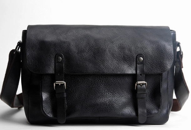 Comfort Accessory Soft Texture Handmade Cool leather men messenger bag shoulder laptop bag for men