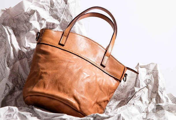 Soft Tone Handmade Genuine Leather Handbag Bag Crossbody Bag Shoulder Bag Purse For Women