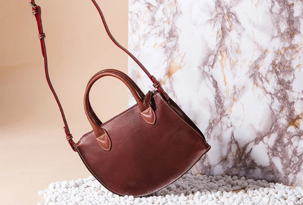 Youthful Energy Ivory White Handmade Genuine Leather Handbag Shopper Bag Crossbody Bag Shoulder Bag Purse For Women